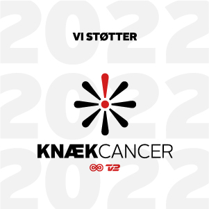 Vi støtter Knæk Cancer 2022 logo